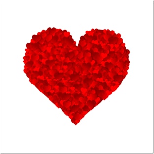 Red Heart Love Valentines for Girlfriend Women Him Her Girls Posters and Art